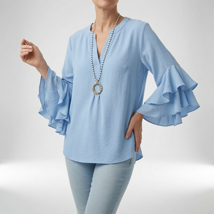 Louvine | Blouse fluide manches volantées