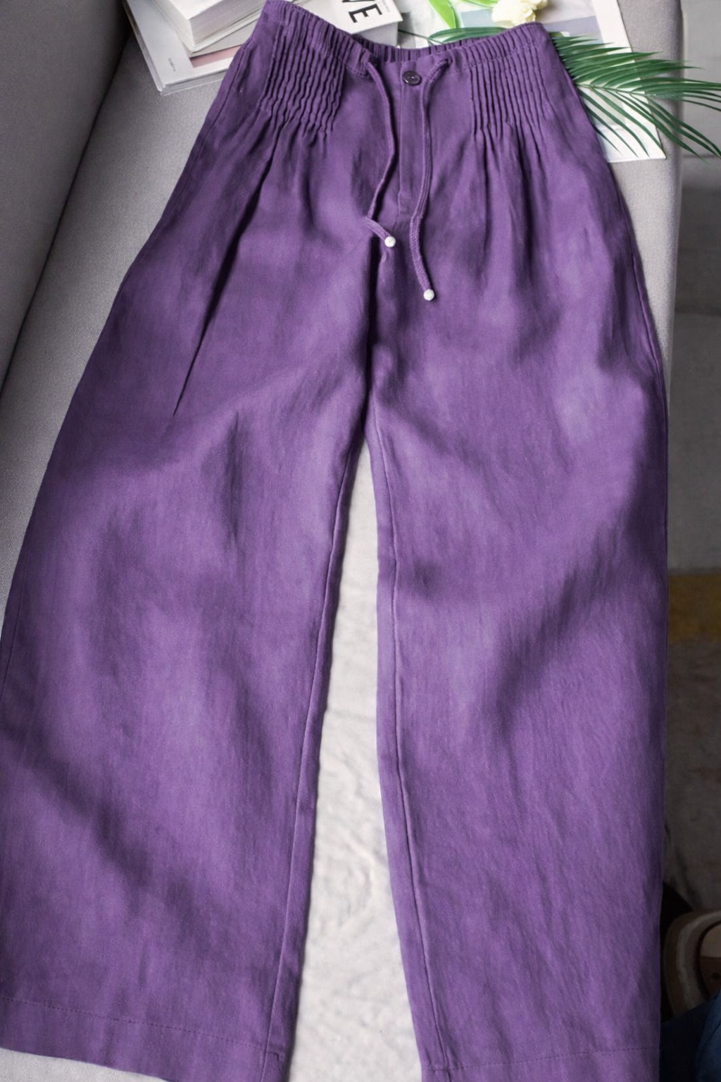 Louvine | Pantalon large en matériau haut de gamme