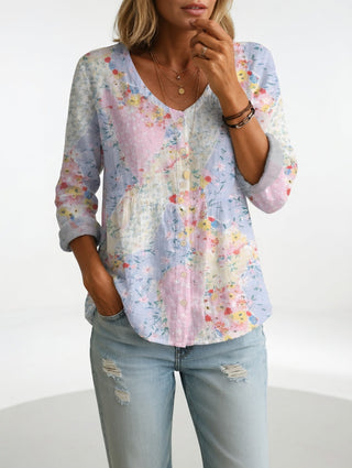 Louvine | Blouse florale élégance douce