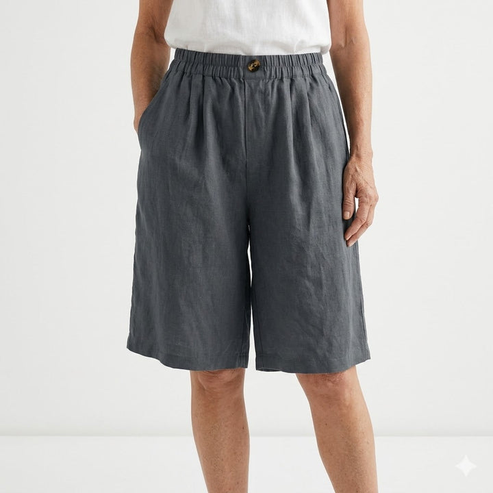 Louvine | Short large taille élastique