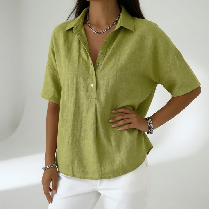 Louvine | Blouse col chemise décontractée
