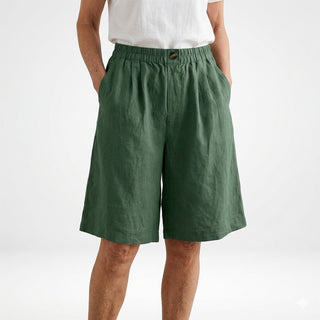 Louvine | Short large taille élastique