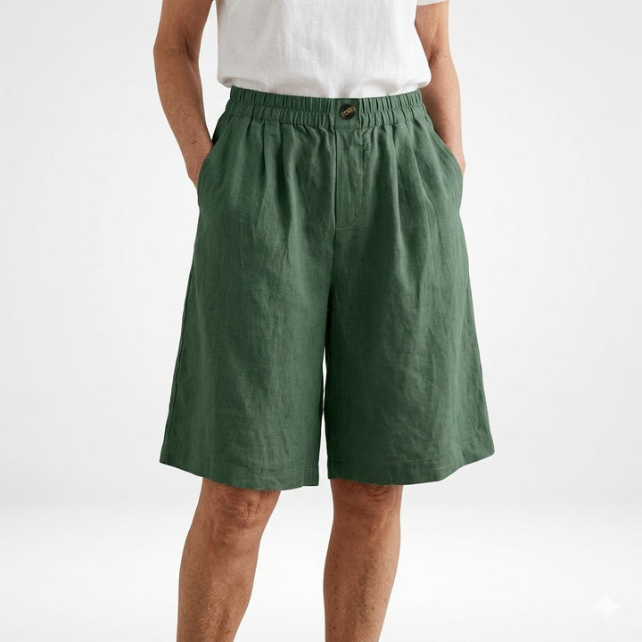 Louvine | Short large taille élastique