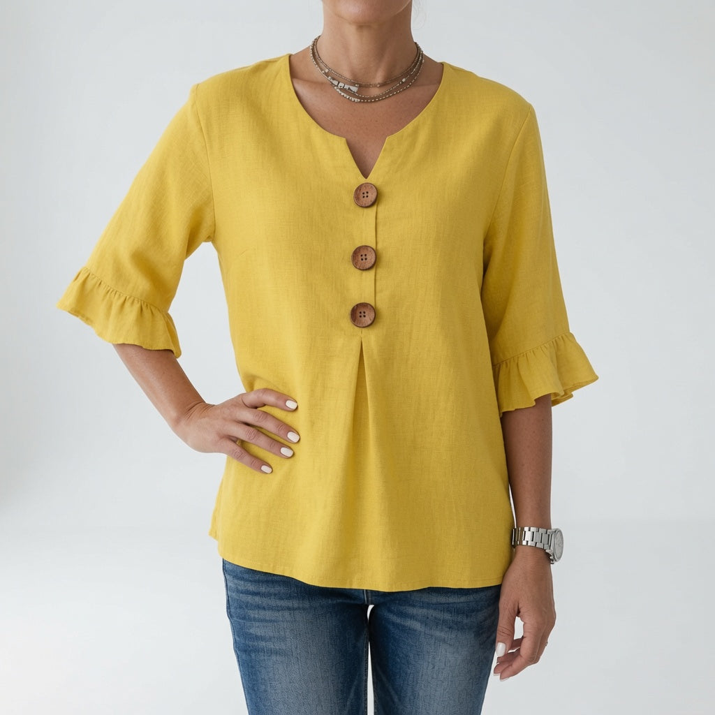 Louvine | Blouse col V boutons