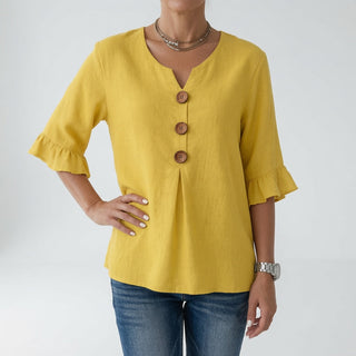 Louvine | Blouse col V boutons