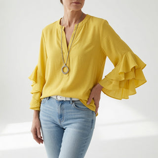 Louvine | Blouse fluide manches volantées