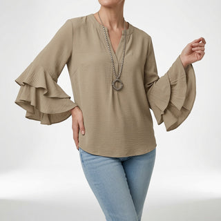 Louvine | Blouse fluide manches volantées