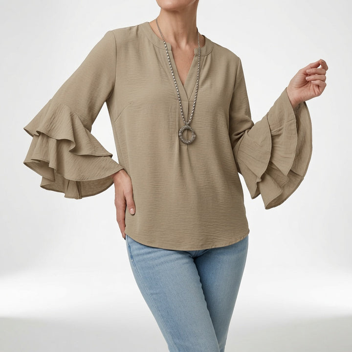 Louvine | Blouse fluide manches volantées