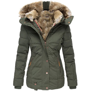 Cazel | Manteau d'hiver chaud avec doublure en fourrure