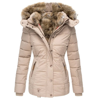 Cazel | Manteau d'hiver chaud avec doublure en fourrure