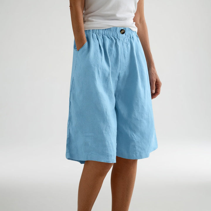 Louvine | Short large taille élastique