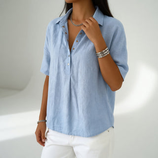Louvine | Blouse col chemise décontractée