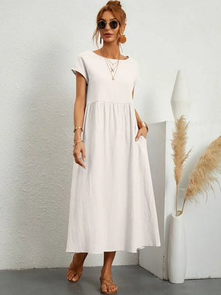 Gabrielle™ — Robe midi fluide élégance intemporelle
