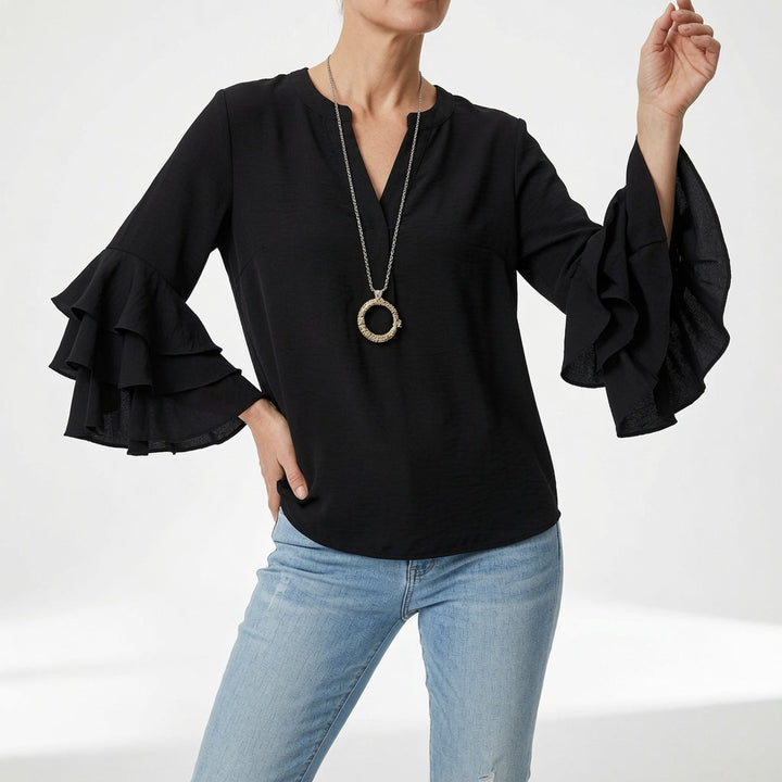Louvine | Blouse fluide manches volantées
