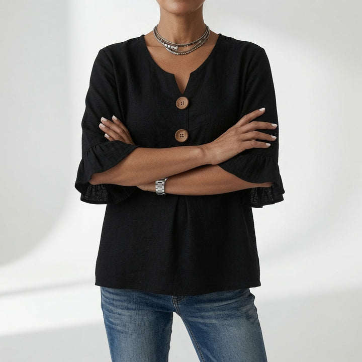 Louvine | Blouse col V boutons