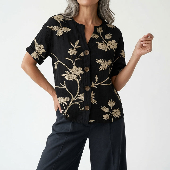 Louvine | Blouse florale élégance quotidienne