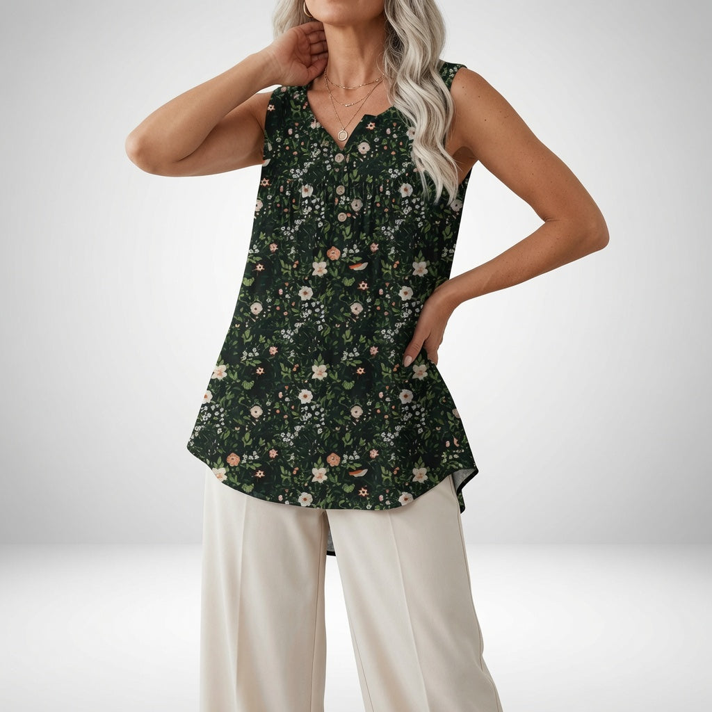 Louvine | Débardeur floral fluide confort