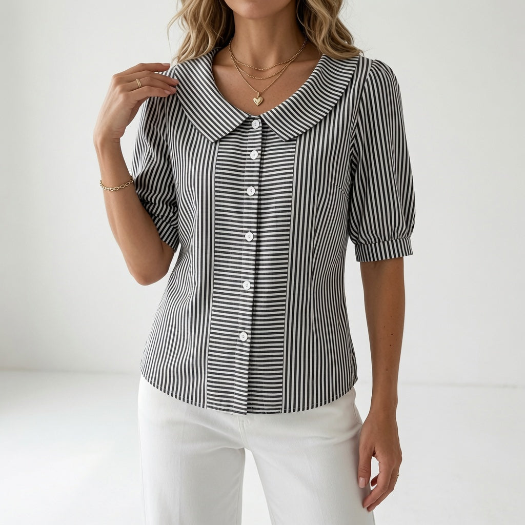 Louvine | Blouse à manches bouffantes