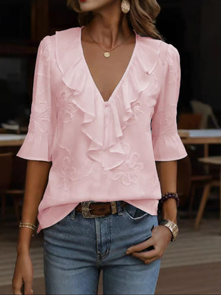 Louvine | Blouse élégante à volants