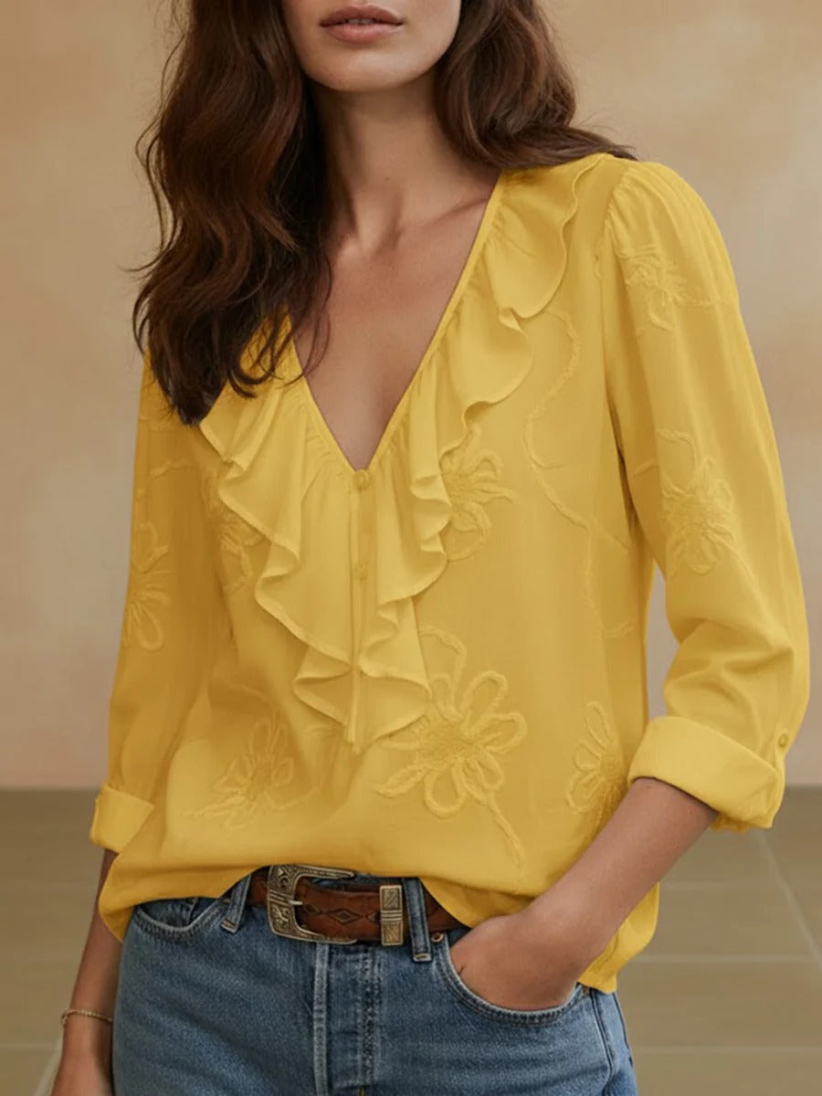 Louvine | Blouse élégante à volants