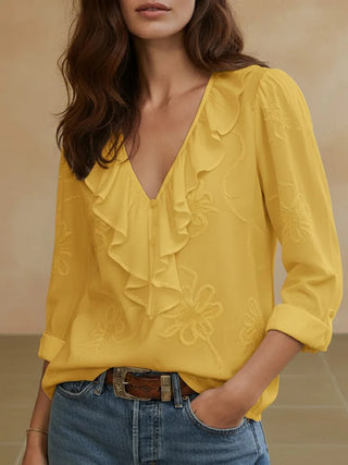 Louvine | Blouse élégante à volants