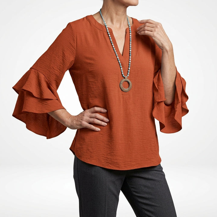 Louvine | Blouse fluide manches volantées