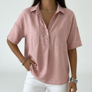 Louvine | Blouse col chemise décontractée