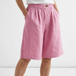 Louvine | Short large taille élastique