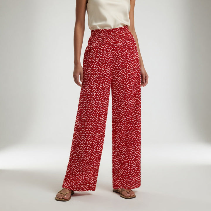 Louvine | Pantalon fluide imprimé taille