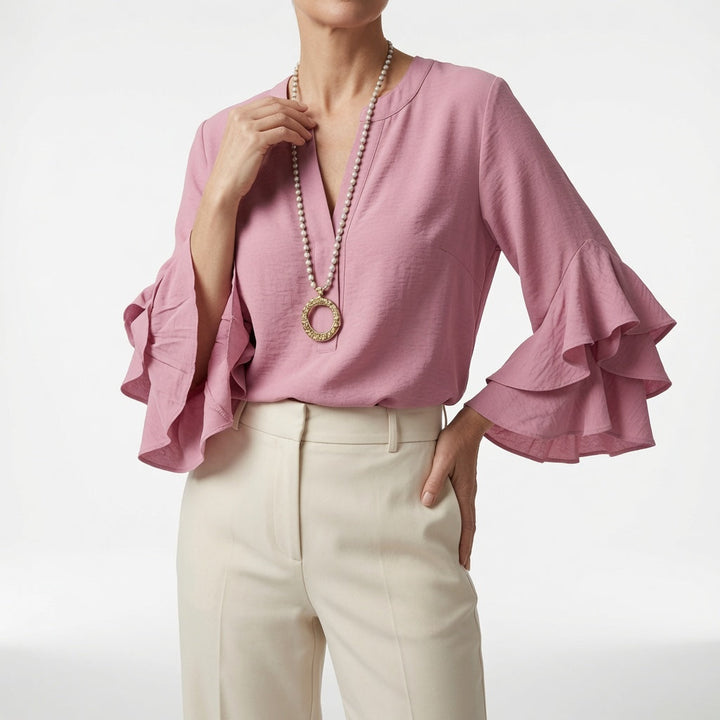 Louvine | Blouse fluide manches volantées