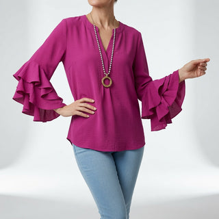 Louvine | Blouse fluide manches volantées