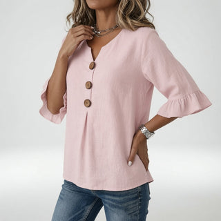 Louvine | Blouse col V boutons
