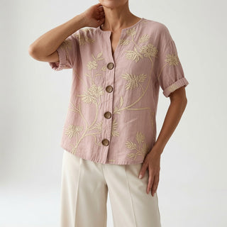 Louvine | Blouse florale élégance quotidienne