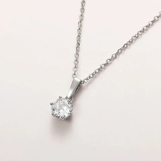Collier Pendentif Classique en Zirconium