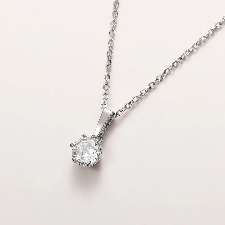 Collier Pendentif Classique en Zirconium