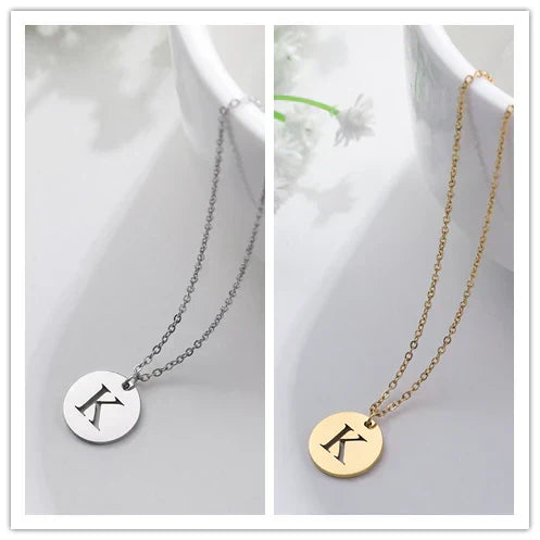 Collier Pendentif Lettre en Or Élégant