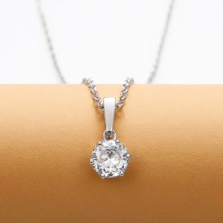 Collier Pendentif Classique en Zirconium