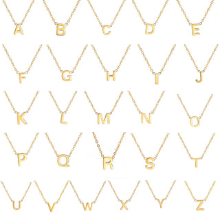 Collier Pendentif Alphabet Brillant