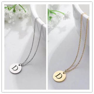 Collier Pendentif Lettre en Or Élégant