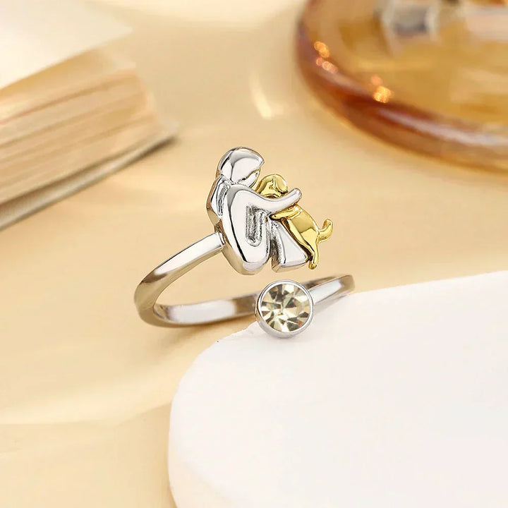 Rose™ – Bague icône chien