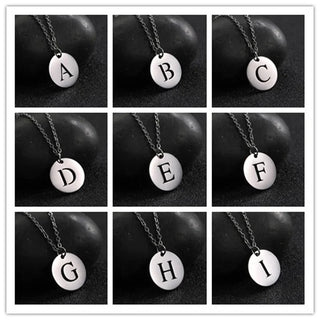Collier Pendentif Lettre en Or Élégant