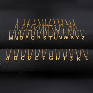 Collier Pendentif Alphabet Brillant