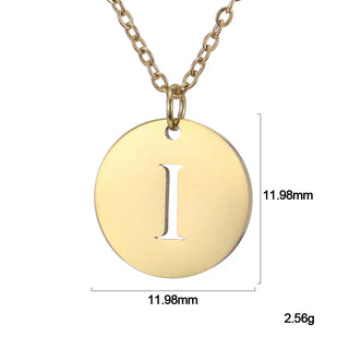 Collier Pendentif Lettre en Or Élégant