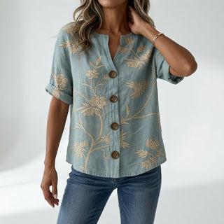 Louvine | Blouse florale élégance quotidienne