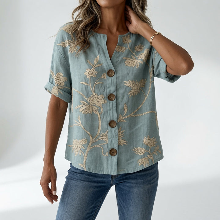 Louvine | Blouse florale élégance quotidienne