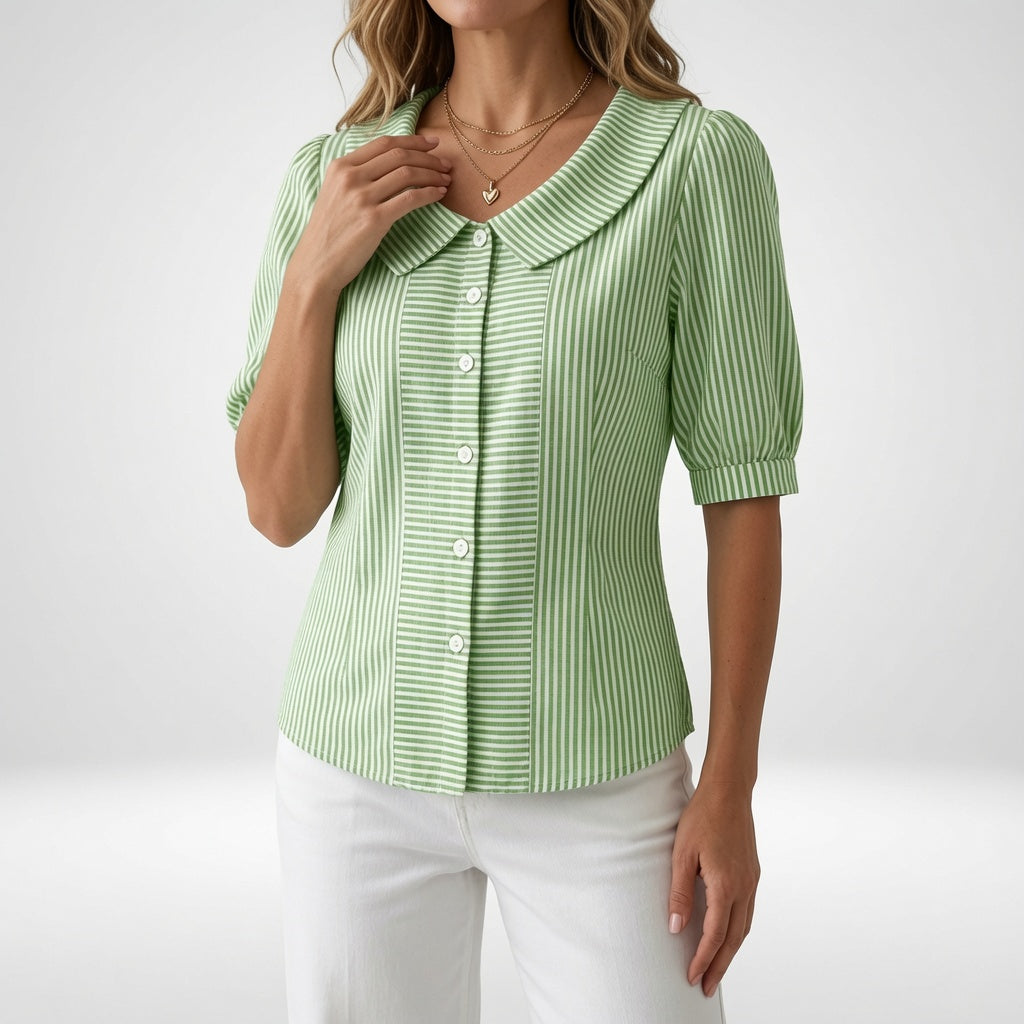 Louvine | Blouse à manches bouffantes