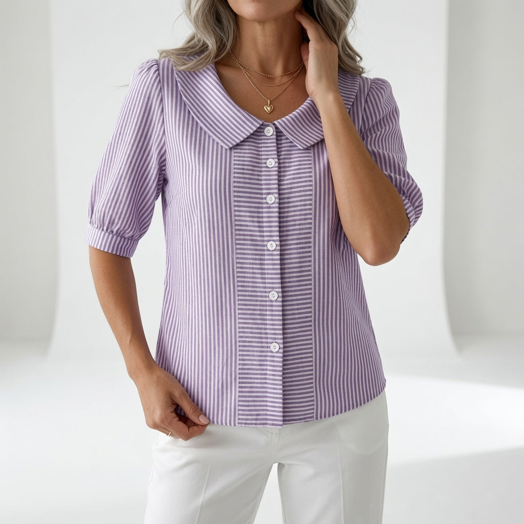 Louvine | Blouse à manches bouffantes