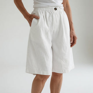 Louvine | Short large taille élastique