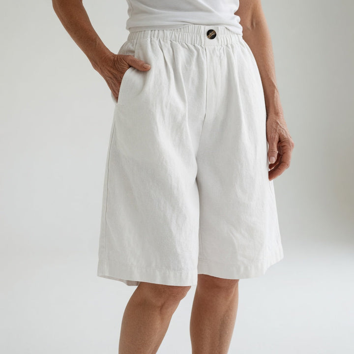 Louvine | Short large taille élastique