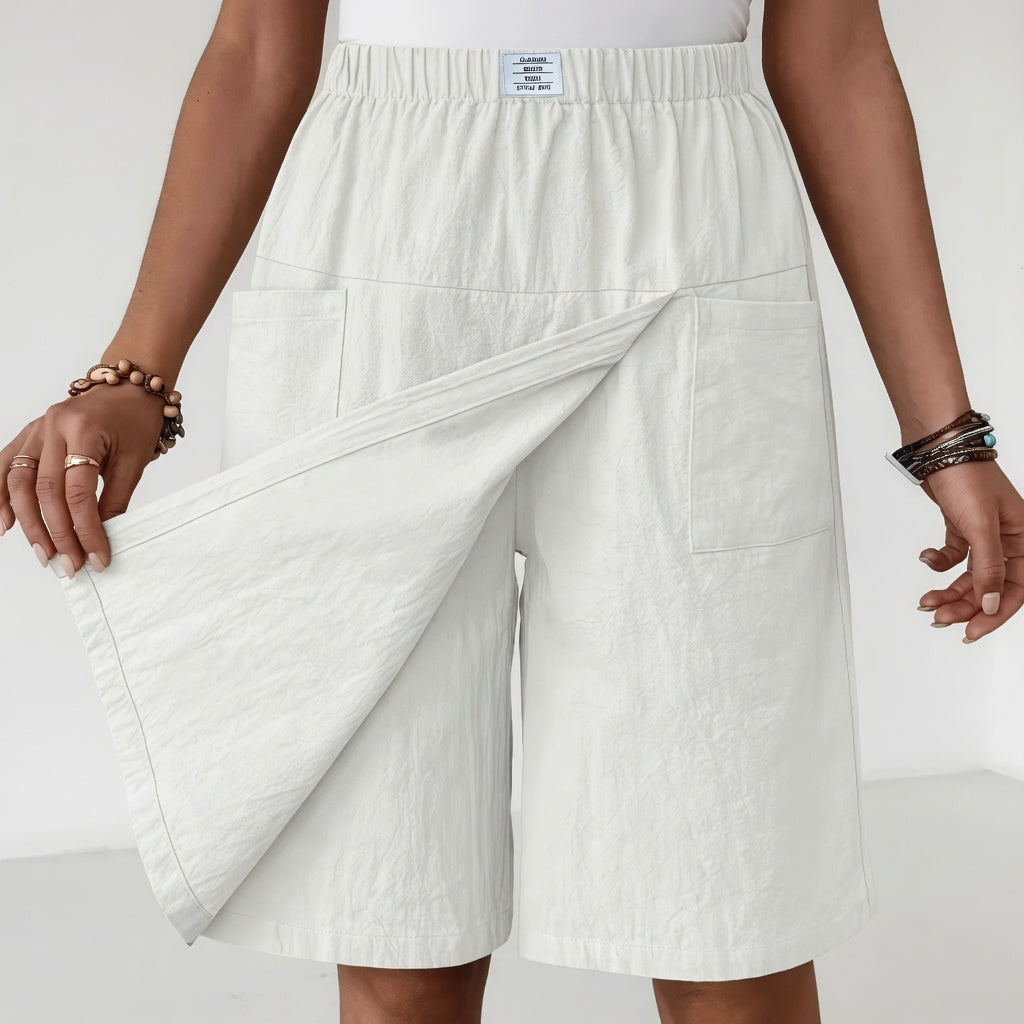 Louvine | Skort taille élastique poches